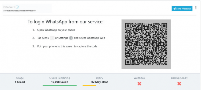 WhatsApp API Dashboard - Creative Point