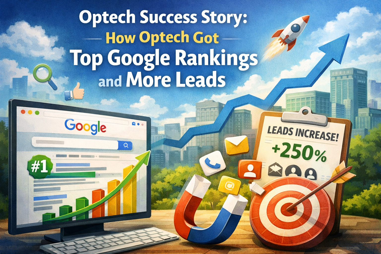 Optech Success Story: Top Google Rankings & More Leads
